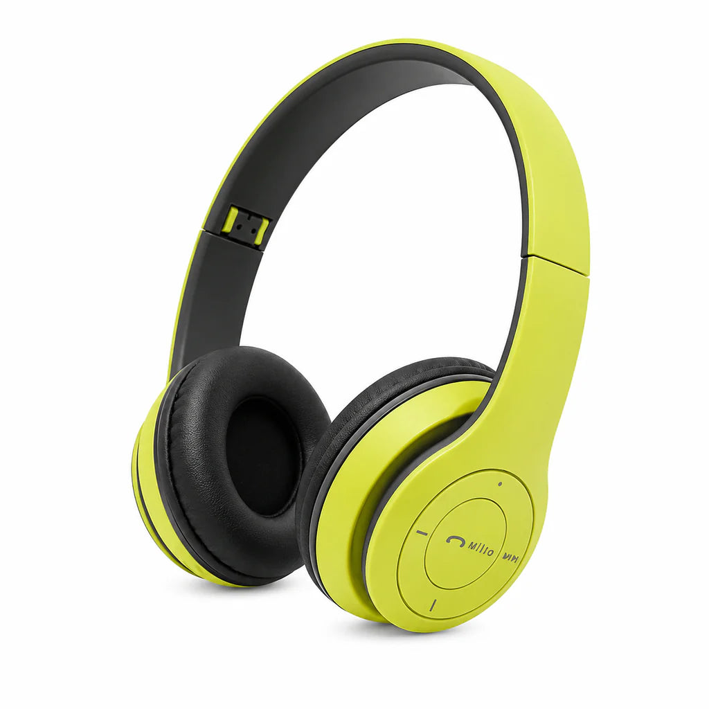 Foldable Wireless Bluetooth Headphones with Built-In Microphone – Stereo Sound | 5 Colors Available
