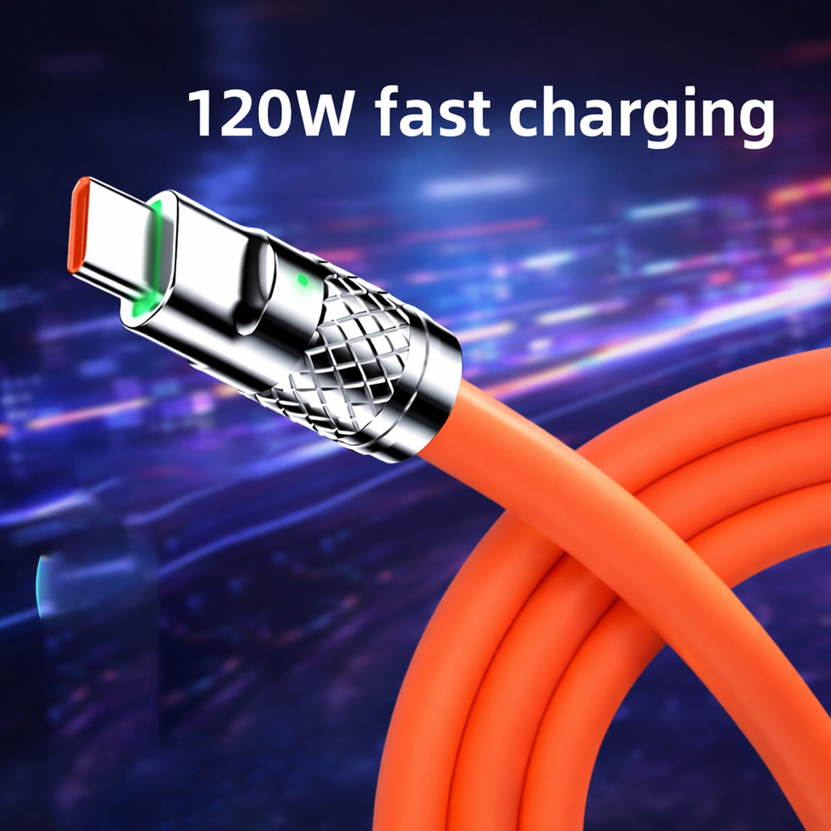 3-in-1 Fast Charging Retractable Data Cable (120W) | USB Type-C | Lightning | Micro-USB | Universal Compatibility | AmpX | Assorted Colours