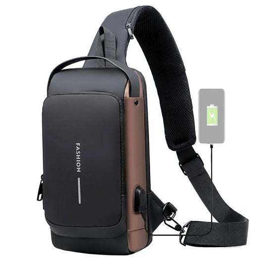 Waterproof Anti-Theft Sling & Backpack 2| USB Charging, Stylish & Secure for Men & Women | Assorted Colours(Copy)