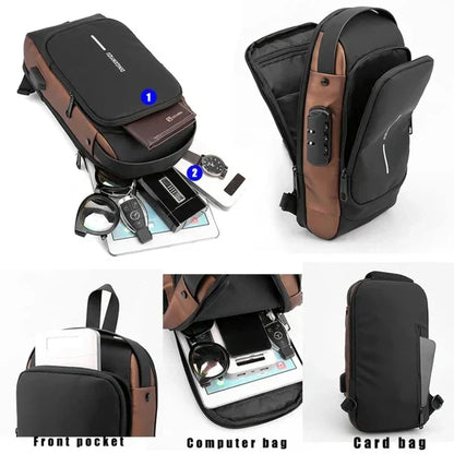 Waterproof Anti-Theft Sling & Backpack 2| USB Charging, Stylish & Secure for Men & Women | Assorted Colours(Copy)