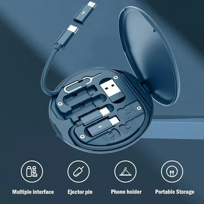 8-in-1 Fast Charging Cable Kit -USB-C, Lightning & Micro USB - ZOM