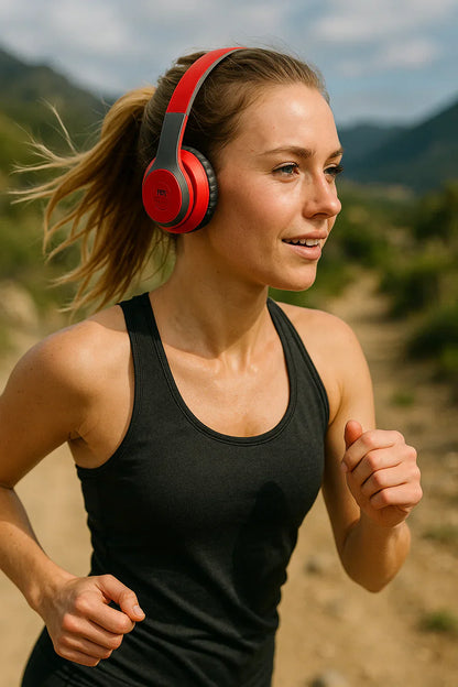 Foldable Wireless Bluetooth Headphones with Built-In Microphone – Stereo Sound | 5 Colors Available