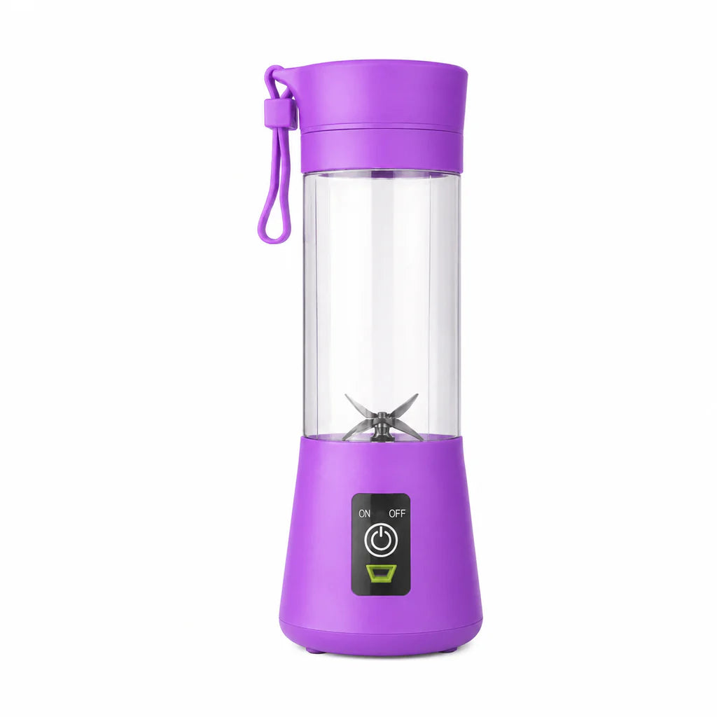 Portable Electric Blender | 380ML USB Rechargeable Mini Juicer | Stainless Steel Blades | Personal Smoothie Maker for Shakes, Juice & Protein | Lightweight Travel Blender