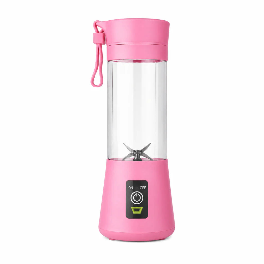 Portable Electric Blender | 380ML USB Rechargeable Mini Juicer | Stainless Steel Blades | Personal Smoothie Maker for Shakes, Juice & Protein | Lightweight Travel Blender