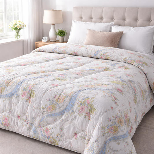 CloudX AC Comforter | 68×88 Inch Double Bed Quilt | Supersonic | 1050Gms Ultra Soft Microfiber | Lightweight All-Season Blanket for AC Rooms | Reversible Comforter| 2
