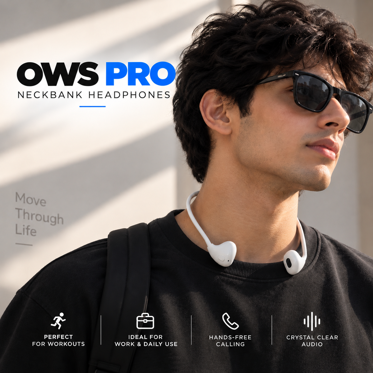OWS Pro Neckband Headphones | Long Lasting Battery Life - UNQ