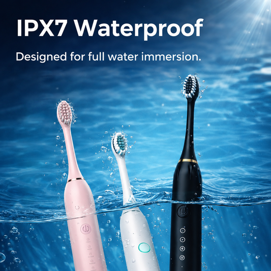 Sonic Electric Toothbrush | 5 Cleaning Modes | 3 Brush Heads | 40,000 Strokes/Min | IPX7 Waterproof | USB Rechargeable | Smart 2-Min Timer - 2