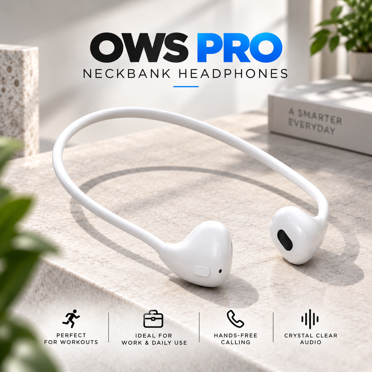 OWS Pro Neckband Headphones | Long Lasting Battery Life - UNQ