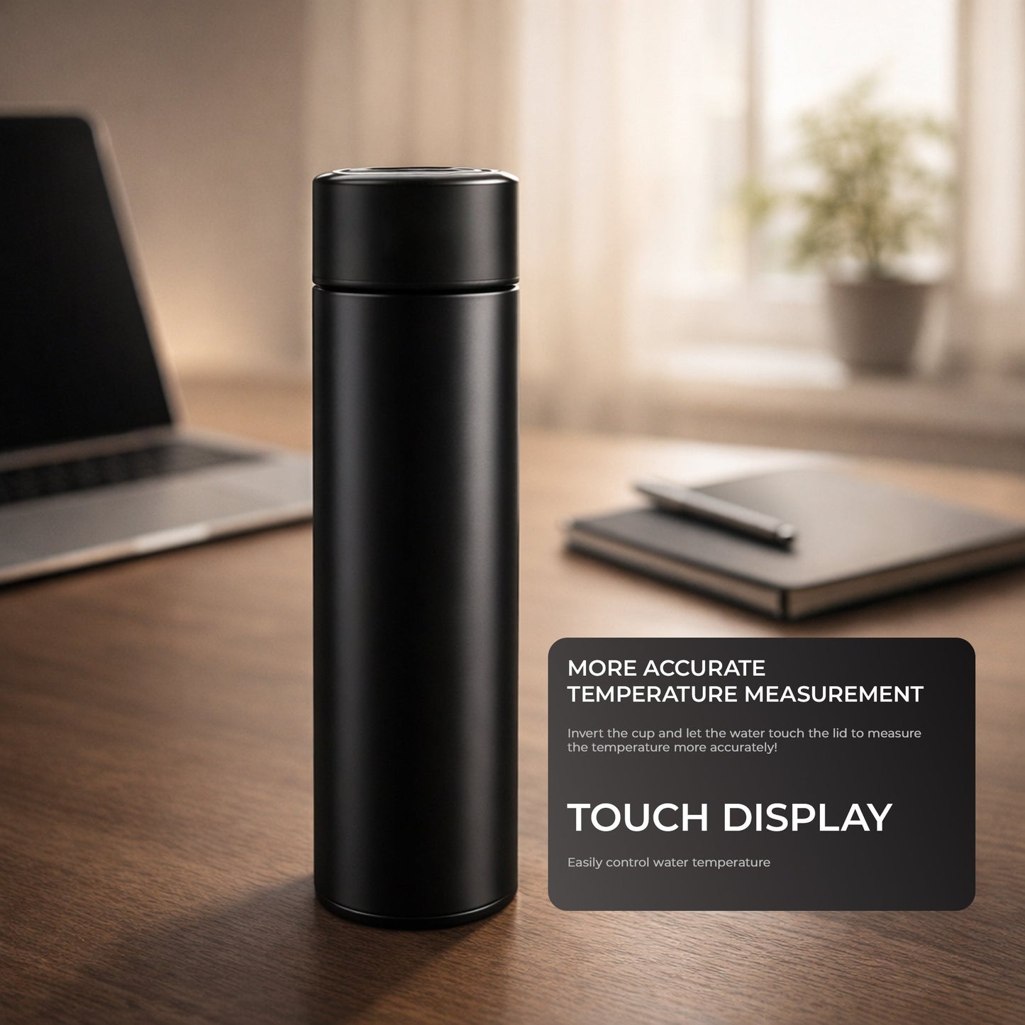 Temperature Water Bottle | Stainless Steel | LCD Smart Display | 500ML (Copy)
