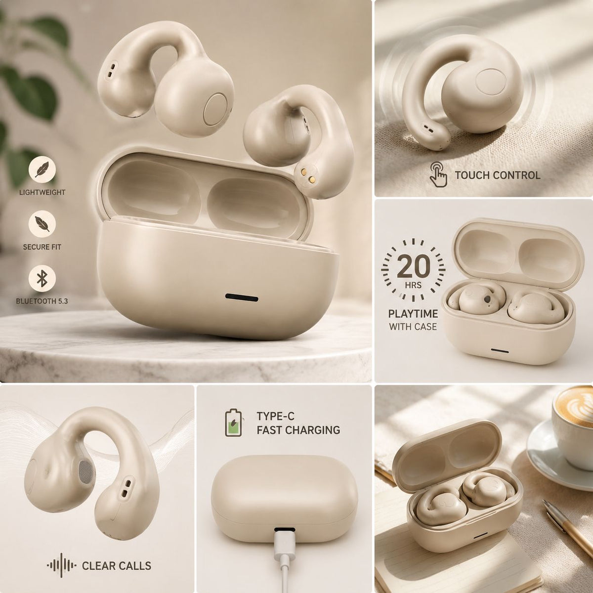 ZIVX T75 Wireless Earbuds | U2 | OWS | Premium