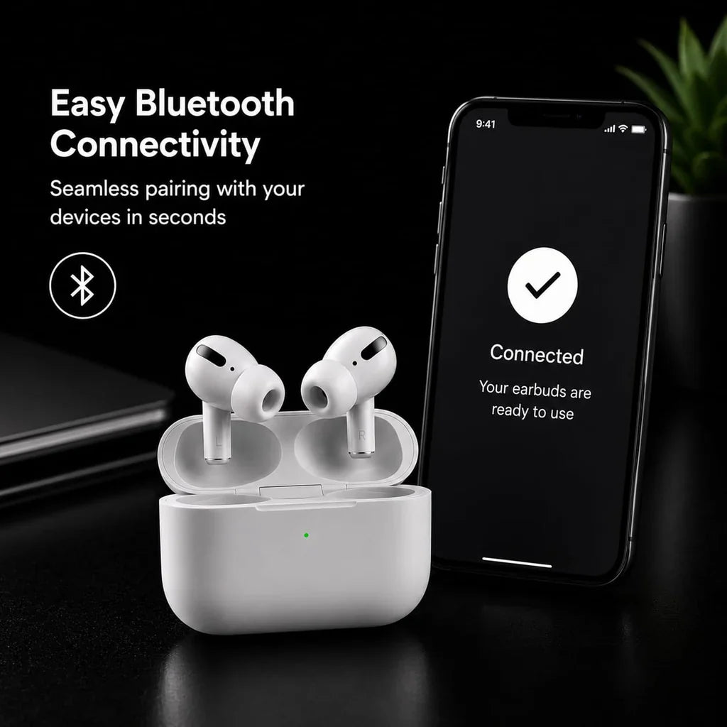 True Wireless Bluetooth Earbuds | Vytron Airdopes | Deep Bass Sound | Bluetooth 5.0 | Touch Controls | IPX4 Water Resistance | Built-In Mic-CG