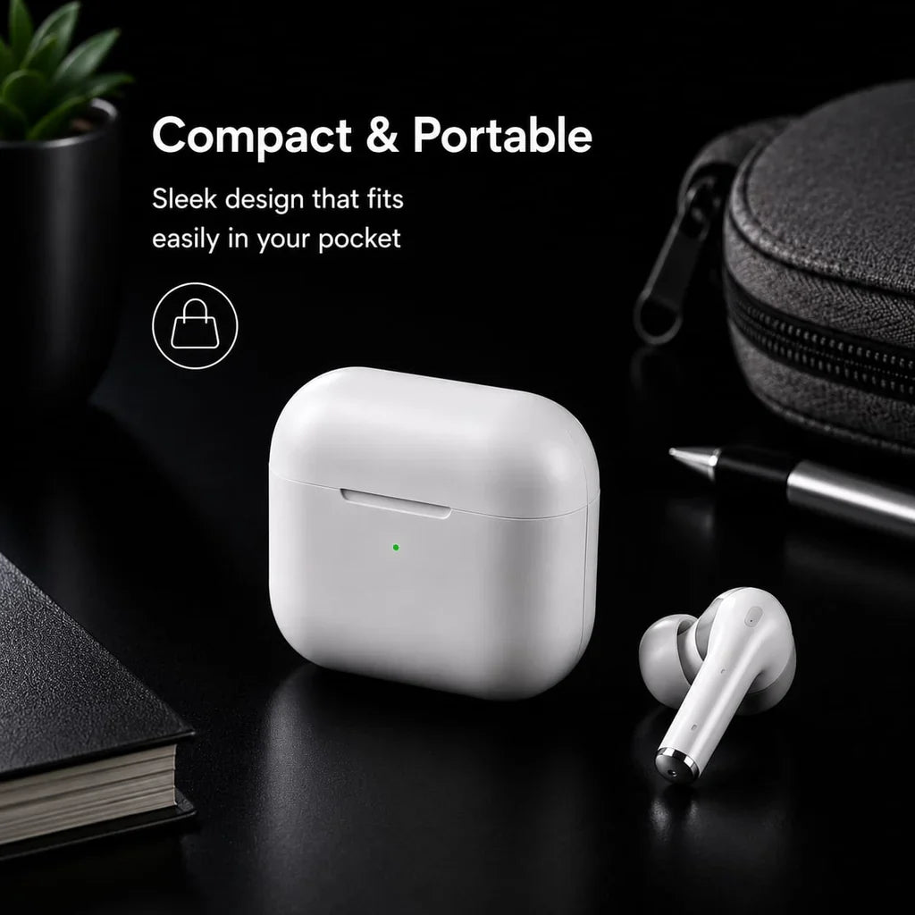 True Wireless Bluetooth Earbuds | Vytron Airdopes | Deep Bass Sound | Bluetooth 5.0 | Touch Controls | IPX4 Water Resistance | Built-In Mic-CG