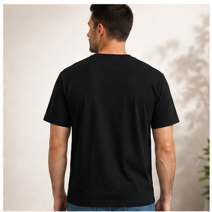 Men's Classic Cotton T-Shirt | 100% Cotton | 135 GSM Lightweight Fabric | Regular Fit | Soft & Breathable Everyday Wear (Copy)