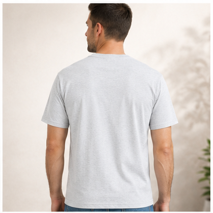 Men's Classic Cotton T-Shirt | 100% Cotton | 135 GSM Lightweight Fabric | Regular Fit | Soft & Breathable Everyday Wear (Copy)