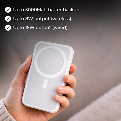MagFuelX 2 | Magnetic Wireless Power Bank | Portable | Travel Friendly | Pocket Friendly