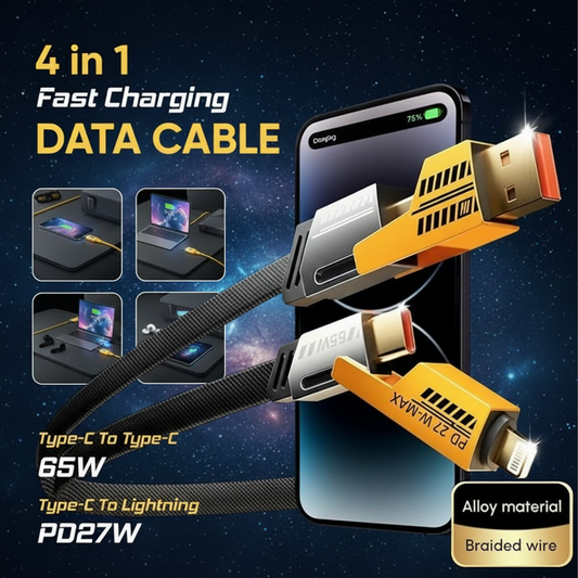 ⁠AmpX | 4-in-1 Charging Cable | Fast Charging