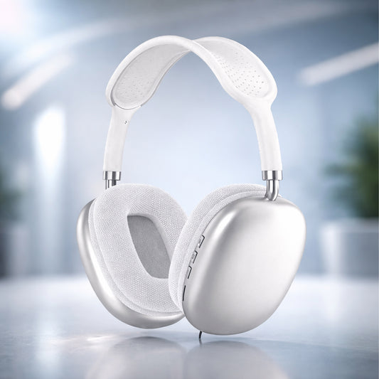 AuraX | P9 Wireless Bluetooth Headphones with Deep Bass & Noise Isolation | Over-Ear Foldable Design