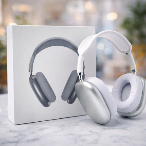 AuraX | P9 Wireless Bluetooth Headphones with Deep Bass & Noise Isolation | Over-Ear Foldable Design