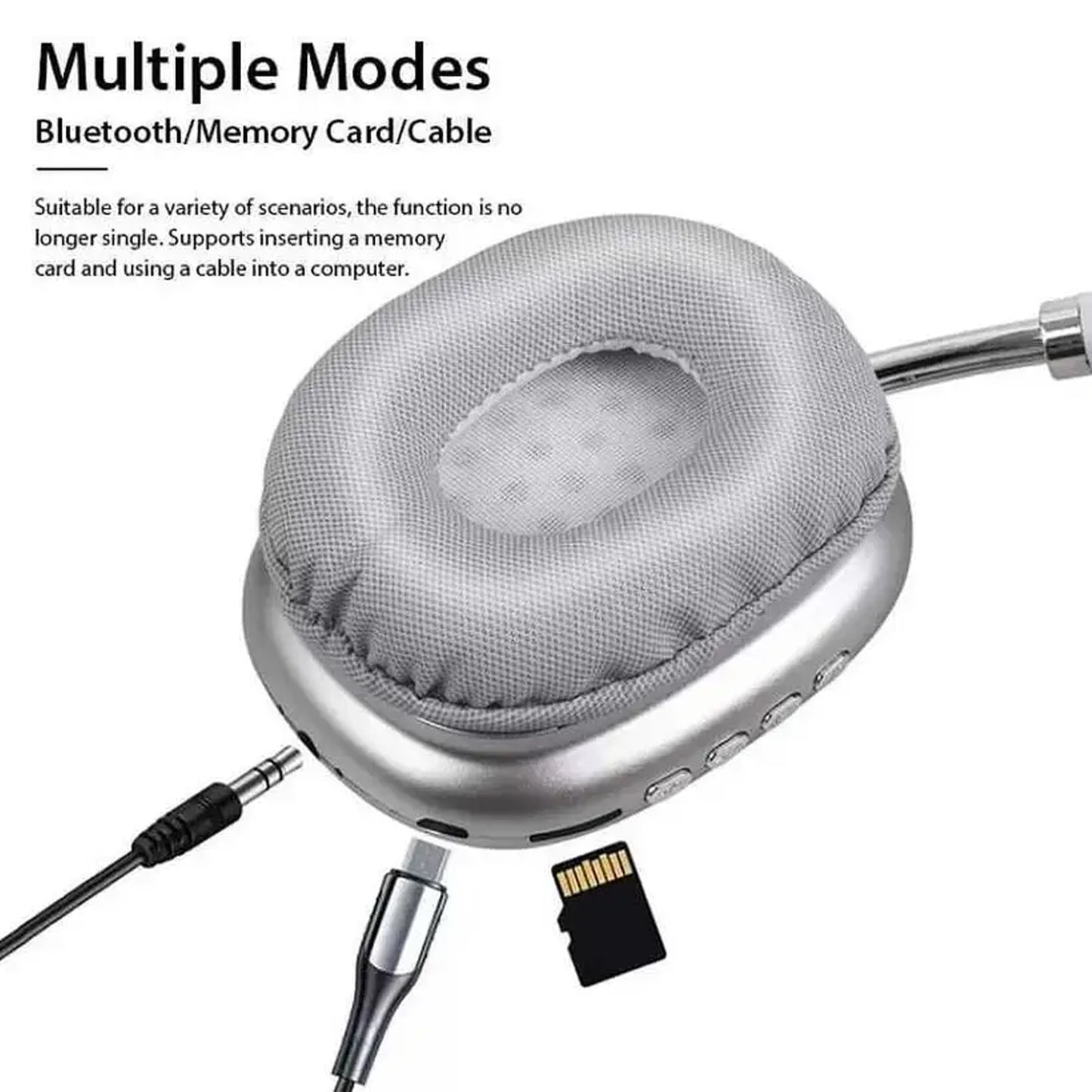 AuraX Headphones | P9 Wireless Bluetooth Headphones with Deep Bass & Noise Isolation | Over-Ear Foldable Design | 5 Color Options Available