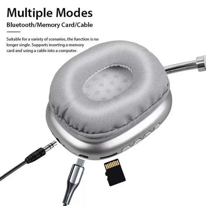 AuraX Headphones | P9 Wireless Bluetooth Headphones with Deep Bass & Noise Isolation | Over-Ear Foldable Design | 5 Color Options Available