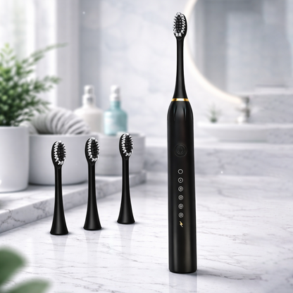 Sonic Electric Toothbrush | 5 Cleaning Modes | 3 Brush Heads | 40,000 Strokes/Min | IPX7 Waterproof | USB Rechargeable | Smart 2-Min Timer - 2