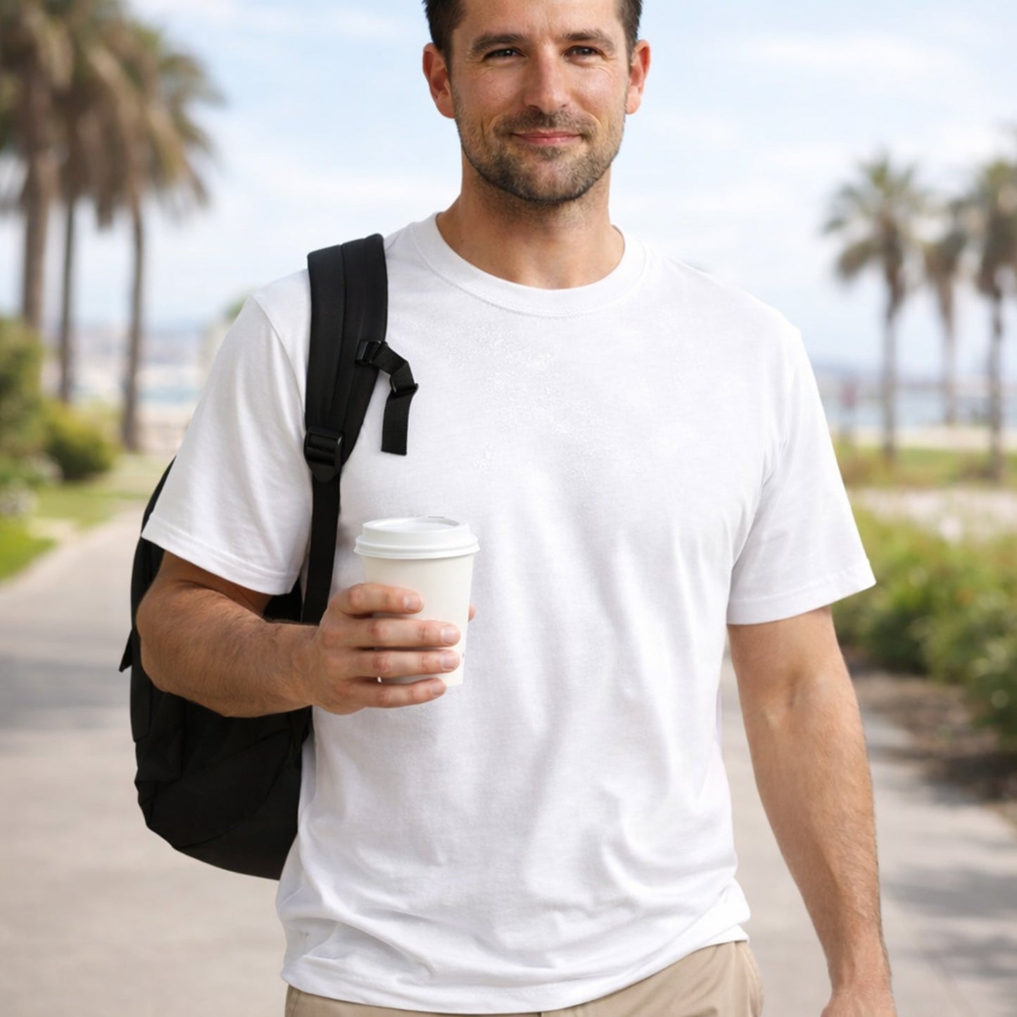 Pack of 3 Men’s Cotton T-Shirts | 135 GSM | White, Melange Grey & Black | Soft Summer Comfort | Regular Fit