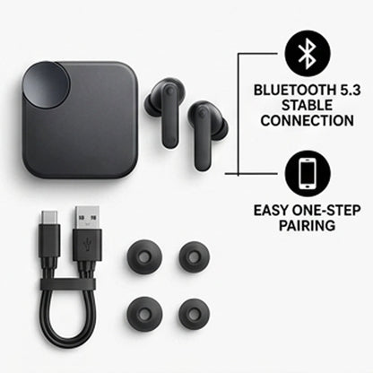 PulseX Pro 2 Wireless Earbuds with ANC, 8H Playtime, Bluetooth 5.3 (White) (Copy) (Copy)
