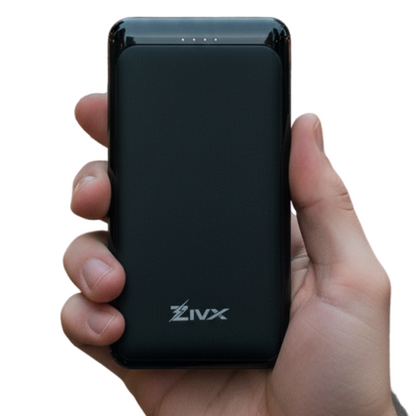 FuelX | 10000mAh Power Bank | Portable Slim Design | Dual USB Output Type-C Micro (Input & Output) | Lithium Polymer Battery | Compatible with iPhone, Samsung & All Smartphones