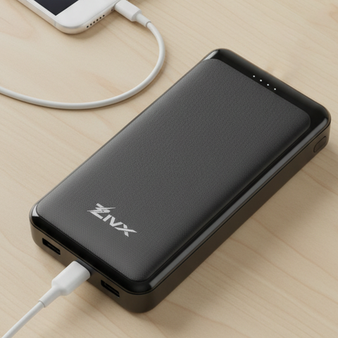 FuelX | 10000mAh Power Bank | Portable Slim Design | Dual USB Output Type-C Micro (Input & Output) | Lithium Polymer Battery | Compatible with iPhone, Samsung & All Smartphones