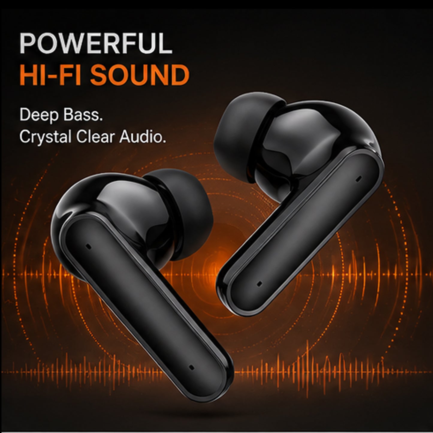 Wireless TWS Gaming Earbuds with Bluetooth 5.3, Deep Bass Sound, HD Calls