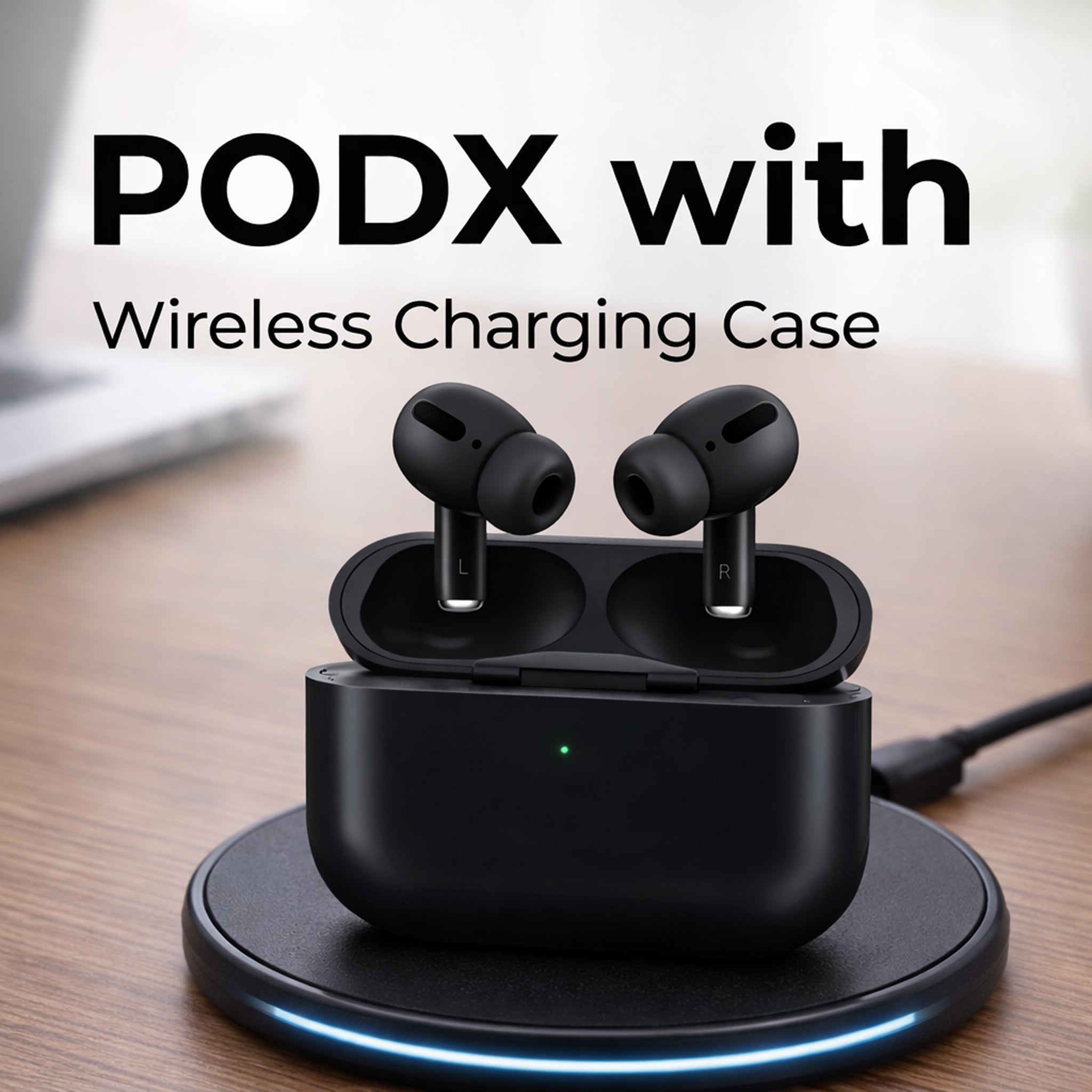 PodX | Bluetooth Wireless Earbuds | Deep Bass | Airdopes | Black
