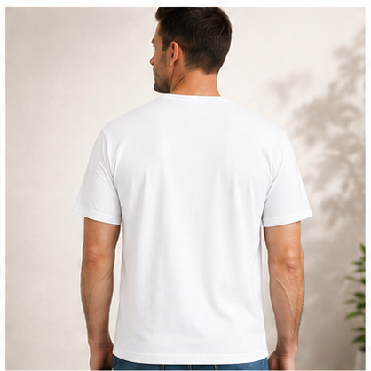 Men's Classic Cotton T-Shirt | 100% Cotton | 135 GSM Lightweight Fabric | Regular Fit | Soft & Breathable Everyday Wear (Copy)